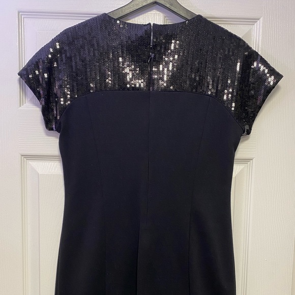 MICHAEL KORS BLACK SEQUIN MINI DRESS size 6 - Picture 5 of 8